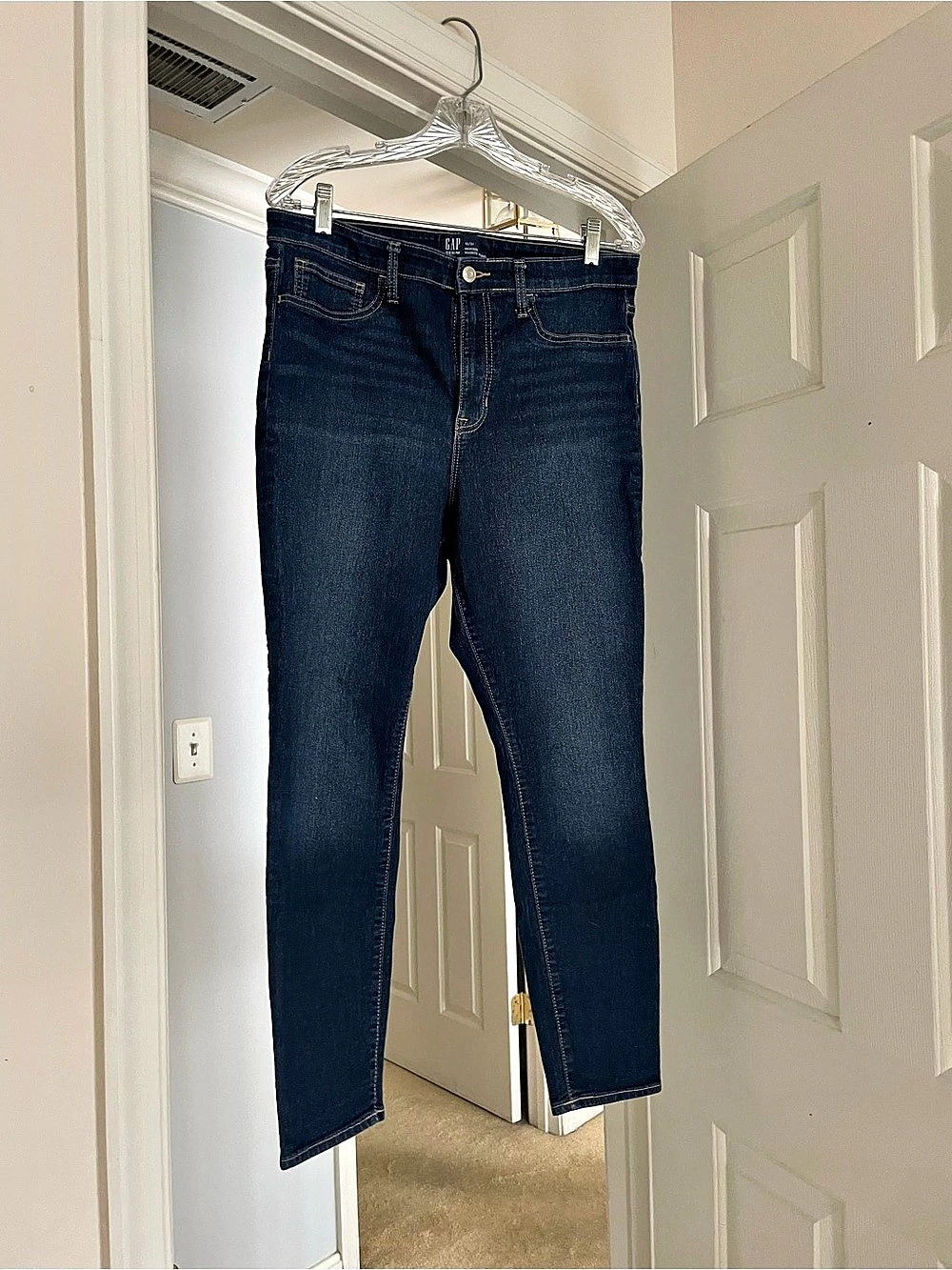 Gap High Rise Favorite Jegging Dark Wash Blue Waist 12/31